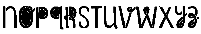 Undersong Filled Font LOWERCASE