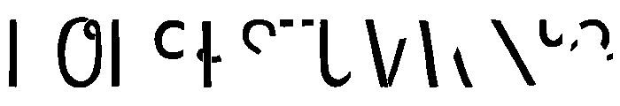 Undersong Half1 Font LOWERCASE