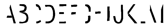 Undersong Half2 Font UPPERCASE