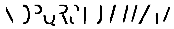 Undersong Half2 Font UPPERCASE