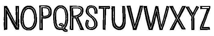 Undersong Inline Font UPPERCASE