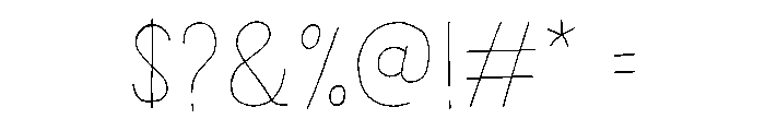 Undersong Line Font OTHER CHARS