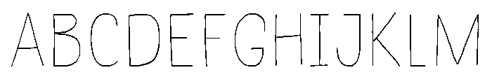 Undersong Line Font UPPERCASE