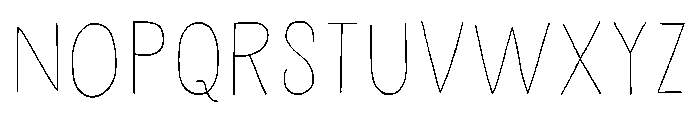 Undersong Line Font UPPERCASE