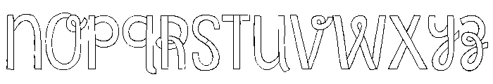 Undersong Regular Font LOWERCASE