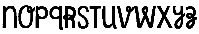 Undersong Solid Font LOWERCASE