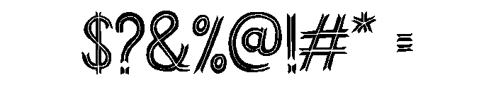 Undersong Split Font OTHER CHARS
