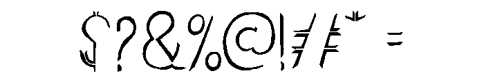 Undersong Split1 Font OTHER CHARS