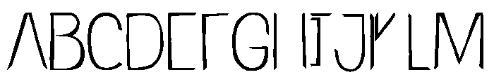 Undersong Split1 Font UPPERCASE