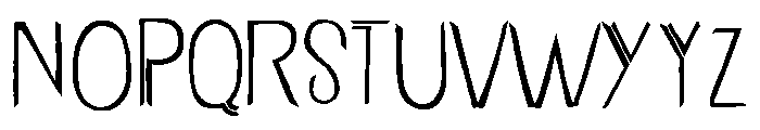 Undersong Split1 Font UPPERCASE