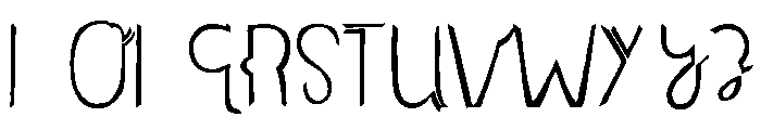 Undersong Split1 Font LOWERCASE