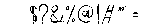 Undersong Split2 Font OTHER CHARS