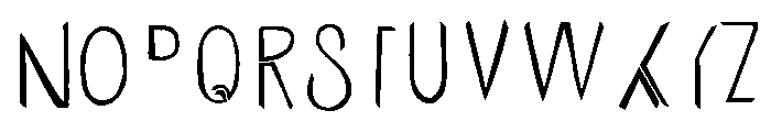 Undersong Split2 Font UPPERCASE