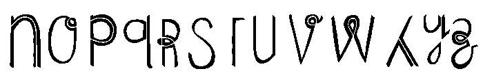 Undersong Split2 Font LOWERCASE