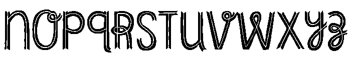 Undersong Split Font LOWERCASE