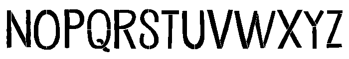 Undersong Stencil Font UPPERCASE