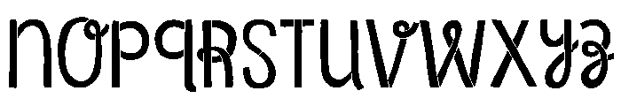 Undersong Stencil Font LOWERCASE