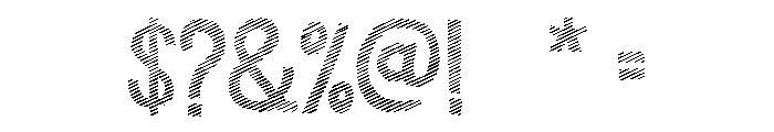 Undersong Stripes Font OTHER CHARS