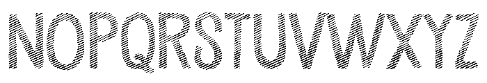 Undersong Stripes Font UPPERCASE