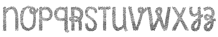 Undersong Stripes Font LOWERCASE