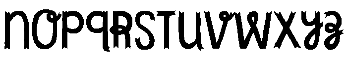 Undersong Tuscan Font LOWERCASE