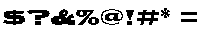 Unit Gothic 716 Font OTHER CHARS