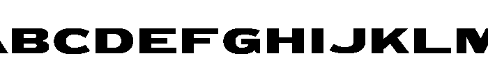 Unit Gothic 716 Font UPPERCASE