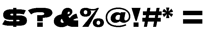 Unit Gothic 717 Font OTHER CHARS