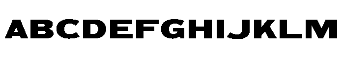 Unit Gothic 717 Font UPPERCASE
