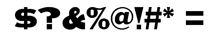 Unit Gothic 718 Font OTHER CHARS