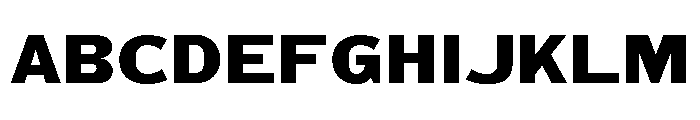 Unit Gothic 718 Font UPPERCASE