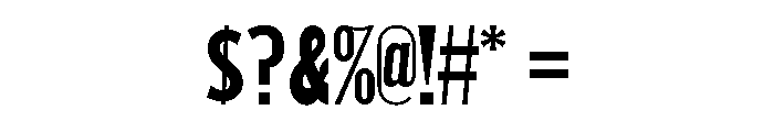 Unit Gothic 720 Font OTHER CHARS