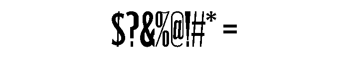 Unit Gothic 721 Font OTHER CHARS