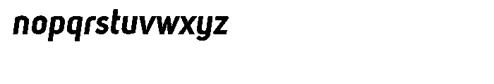 Uni Sans Bold Italic Font LOWERCASE