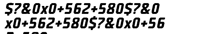 Unicod Bold Italic Font OTHER CHARS
