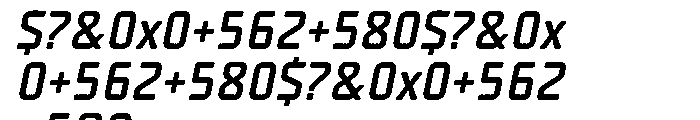 Unicod Medium Italic Font OTHER CHARS