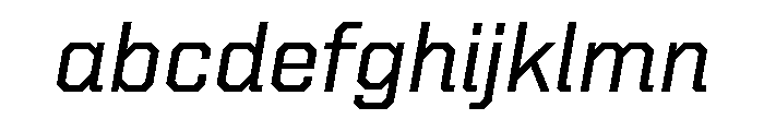 United Italic Regular Medium Font LOWERCASE