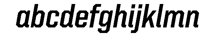 United Italic Semi Condensed Bold Font LOWERCASE