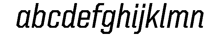 United Italic Semi Condensed Medium Font LOWERCASE