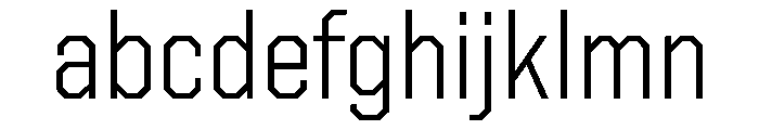 United Sans Semi Condensed Light Font LOWERCASE