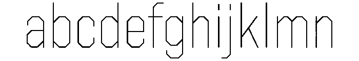 United Sans Semi Condensed Thin Font LOWERCASE