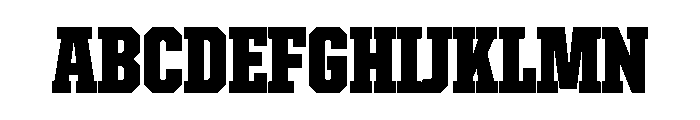 United Serif Condensed Black Font UPPERCASE