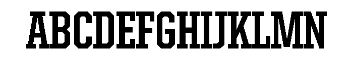 United Serif Condensed Bold Font UPPERCASE