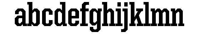 United Serif Condensed Bold Font LOWERCASE