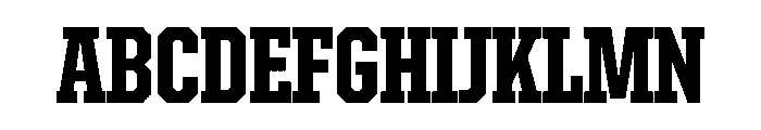 United Serif Condensed Heavy Font UPPERCASE