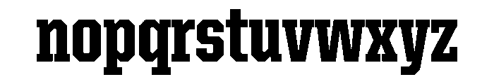 United Serif Condensed Heavy Font LOWERCASE