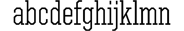 United Serif Condensed Light Font LOWERCASE