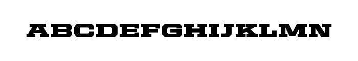 United Serif Extended Black Font UPPERCASE