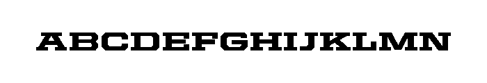 United Serif Extended Heavy Font UPPERCASE