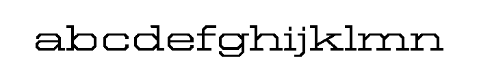 United Serif Extended Light Font LOWERCASE